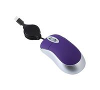 YIGZYCN Souris filaire rétractable pour ordinateurs portables - Petite souris optique USB C - Noir