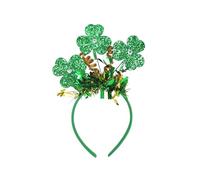 YIGZYCN StPatricks Bandeau à cheveux pour fête nationale irlandaise avec poudre scintillante pour fête à thème, festival, rassemblement de trèfles