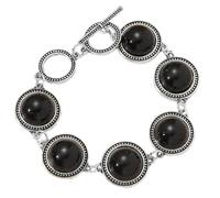 YIGZYCN Style vintage - Accessoire de bijoux en pierre portable pour femme avec perles robustes et ajustement confortable et élégant