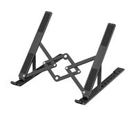 YIGZYCN Support de tablette pliable 8 vitesses réglable creux pour ordinateur portable de 10 à 18 pouces, support en alliage pour ordinateur portable, support pliable pour ordinateur portable, support