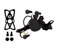 YIGZYCN Support de téléphone pour moto pivotant à 360° - Accessoires de moto - Installation facile - Support de vélo électrique