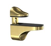 YIGZYCN Support d'étagère en verre réglable en métal - Fixation murale - Multifonctionnel - Étagère en verre pour salle de bain