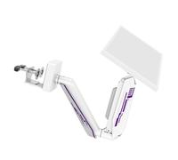 YIGZYCN Support d'observation ergonomique avec organisation des fils Bras modifiable pour écrans 17 38" 75 x 75 100 x 100 cm Blanc avec éclairage LED