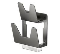 YIGZYCN Support pour 2 couvercles de pots avec plateau d'égouttement amovible pour plan de travail - Dimensions : 18 x 16,5 x 11,8 cm - Support avec plateau