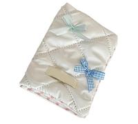 YIGZYCN Sweet Bows Porte-passeports style coréen pour passeports, cartes de visite, cartes de crédit, blanc