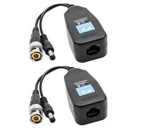 YIGZYCN Transmetteur balun vidéo multi-format pour signaux AHD CVI TVI CVBS coaxiaux paire torsadée émetteurs balun vidéo