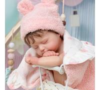 YIHANGG 30cm Mini Poupée Reborn Minuscule Réaliste Poupée Nouveau-né Dormir Silicone Solide et Doux sur Tout Le Corps Poupée Prématurée Enfant Anniversaire Noël de l'enfant Cadeaux Collections
