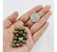 YIHANSS 10pcs 0,26 '' -. 33 '' Magic Crystal Blue Goldstone Ball Divination Sphere Ornement pour Fengshii, scrying, décoration de la Maison, Bouddha Bracelet Perles