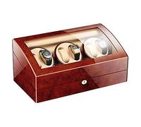 YIHANSS Automatique Wather Winder 6 + 7 Watch Box Box Paint Péronale en Bois extérieur Motor extrêmement Silencieux 4 Modes de Rotation (C)