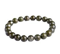 YIHANSS Bracelet Natural Green Phantom Quartz Feng Shui Bracelet Reiki Meditation Crystal Méditation Bracelet Luck