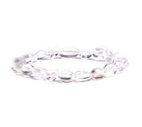 YIHANSS Bracelets for Women Quartz Pink Coupping Grit Beads Bracelet for Women Healing Reiki Crystal Crystal Natural Stone Bracelet Love Bijoux Bijoux Bijoux (Taille: 19 cm, Couleur: Gris)