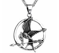 YIHANSS Colliers pendentif en acier inoxydable film bijoux de bijoux affamée gameaasteel flamme birda