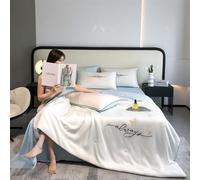 YIHANSS Couette Refroidissement Double lit Taille 4-Piece Set - Couverture de Courtepointe de Refroidissement pour Les dormeurs Chauds et Les dormeurs en Sueur