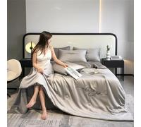 YIHANSS Couette Refroidissement Double lit Taille 4-Piece Set - Couverture de Courtepointe de Refroidissement pour Les dormeurs Chauds et Les dormeurs en Sueur