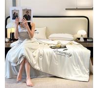 YIHANSS Couette Refroidissement Double lit Taille 4-Piece Set - Couverture de Courtepointe de Refroidissement pour Les dormeurs Chauds et Les dormeurs en Sueur