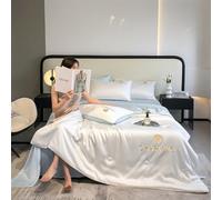 YIHANSS Couette Refroidissement Double lit Taille 4-Piece Set - Couverture de Courtepointe de Refroidissement pour Les dormeurs Chauds et Les dormeurs en Sueur