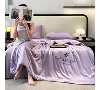 YIHANSS Couette Refroidissement Double lit Taille 4-Piece Set - Couverture de Courtepointe de Refroidissement pour Les dormeurs Chauds et Les dormeurs en Sueur
