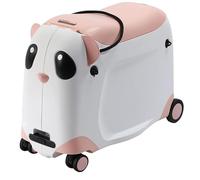 YIHANSS des Bagages pour Enfants, 21 "" Ride-on Enfants Children Hardhell, Tow-Along Kids Buggage, Toddler Travel Rolling Suitcase, Cartoon Panda Panda Bagages pour Filles et garçons, Rose