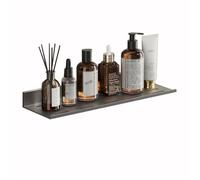 YIHANSS Étagères flottantes de Salle de Bain - Pas de Caddie de Douche en Aluminium de Forage avec Trous de Drain, Rangement Mural pour Salon et Cuisine, Gris Pistolet, étagère d'affichage de 70 cm
