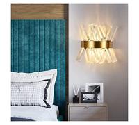 YIHANSS Lampe Murale Lampes murales minimalistes cristallin Gold Indoor Light Compatible avec Le Salon Chambre LETURE Mur - Porche LED LED Lampara Pared Room (E)