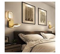 YIHANSS Lampe Murale LED Moderne géométrique Simple Or/Noir de Lampe Murale Noire à 360 ° Rotatif Salon Chambre à Coucher de cheminée télévision Mural Fond Mur de Pendant Pendant plafonnier (b1gold,