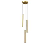 YIHANSS Luminaires de Pendant en Fil Long en cuivre Complet en cuivre Complet LED Nordique Industriel Down Light Lampe pour Le comptoir de Bar de Chambre à Coucher