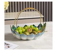 YIHANSS Panier de fruits léger, assiette de fruits séchés en céramique, support de bol à baies noix, collations plateau de rangement pour la maison décoration de salon ornement bols de fruits