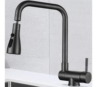 YIHANSS Robinets d'évier de Cuisine Pliant à l'intérieur de la fenêtre Rotary 3 Modes en Acier Inoxydable à Manche de Cuisine mélangeur de Cuisine Robinet Pliant Gris