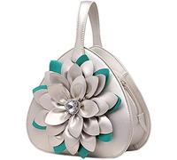 YIHANSS Sacs à main de soirée pour femmes, coeur pêche petit sac diamant fleur de type femelle de type coeur, épaule du sac d'amour (noir)