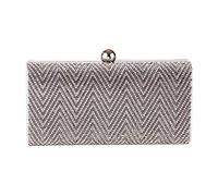 YIHANSS Sacs à main du sac pour femmes, soirée d'embrayage du soir, sac à main le soir, embrayage en strass, diagonale épaule adaptée au banquet de mariage (argent)