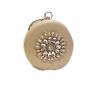 YIHANSS Sacs à main du soir pour femmes, sac à main à balle ronde en strass japonais et coréenne simple chaîne sauvage simple (noir)