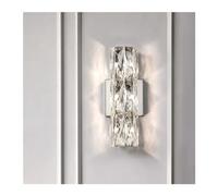 YIHANSS Salon de Salon Moderne côté g4 scondes muraux LED Lustre en Acier chromémètre Lampe à la Lampe à décro K9 Crystals d'éclairage Mural lustres Modernes (lumière Neutre, 3 lumière)