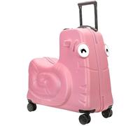 YIHANSS Suise Kids Ride-on Kids, Children Tourister Hardside Bagages, Spinner Wheels Suitcase for Boys Girls, Toddler Travel Trollen Trolley Case, for Children's Festival Gift, Pink, 24 "