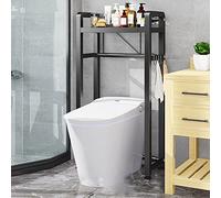 YIHANSS sur l'étagère de Rangement des Toilettes, Un étagère de Rangement de Salle de Bain en Bambou, Rack d'organisateur sur Le Toile, épargnant avec étagères rétractables réglables à 3 Niveaux