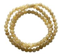 YIHANSS Véritable bracelet à quartz en or naturel naturel bracelet élastique bracelet Bracelet de la fête des mères GIF Cinnabar de la fête des mères
