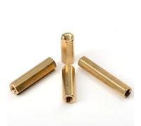 YIHANWUU Colonne Hexagonale En Cuivre, Colonne À Goujon Simple, Filetage Hexagonal M2 M2,5 M3 M4 M5, Boulon D'Espacement Pour Carte Mère Pcb, Vis Et Écrou Long/28Mm (20Pcs)/M3