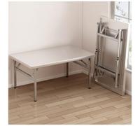 YIHANWUU Table Pliante En Acier Inoxydable Pour Pique-Nique En Plein Air, Établi En Acier Inoxydable, Plateau Imprimé, Facile À Nettoyer, Table En Métal Portable, Table Pliante Commerciale Pour La Mai