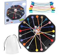 YIHAOH 10 Cordes Colorées Jeu Rope Challenge, Interaction Parents Enfants Quoridor Jeu de Société, Jeux Familiaux Multijoueurs Smart Games, il Peut Etre Utilisé pour Entraîner la Pensée Logique