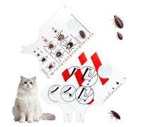 YIHAOH 3 Pièces Tire Tique Humain, Tire Tique Card Les Tiques avec Loupe, Tick Remover Card Rapidement Les Tiques, Adaptées Aux Humains, Aux Enfants, Aux Chiens et Aux Chats