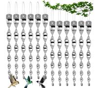 YIHAOH Repulsif Oiseaux Exterieur, Reflective Effaroucheur Oiseaux Exterieur, Spiral Anti Oiseaux Exterieur, Efficace Contre Les Oiseaux, Pas Facile a Décolorer, Flexible et Durable