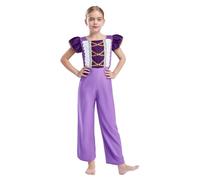 Yihuimin Body Vintage Médiéval Enfant Fille Costumes D'halloween Robe Princesse Vêtements Steampunk Victoria Carnaval De Noël 2-12 Ans Violet 2-3 ans