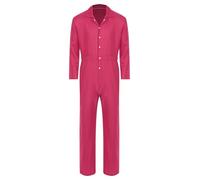 Yihuimin Combinaison de Travail Homme Haute Visibilité Salopette Manches Longues Vêtements de Travail Mécaniciens Agricole Chantiers Rose vif L