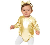 Yihuimin Nourrisson Costume D'Alien Métallique pour Bébé Vêtements Photo pour Tenue Fête d'anniversaire Bal Masqué Halloween Cosplay Or 12-18 Mois