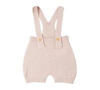 Yihuimin Tenue Automne - Hiver Garçon Bébé Tricoté Sling Workwear Pantalons Combinaison Côtelées Pull Couleur Unie Pantalons Bretelles Tricotées 0-18 Mois Kaki 12-18 Mois