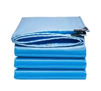 YiHYSj Bâche Premium Imperméable 5x7 m Résistante aux UV 330 g/m² Bâche de Couverture Premium avec Oeillets en PVC pour Camion, Piscine, Meubles de Jardin en Bois - Bleu