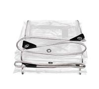 YiHYSj Bâche Transparente 400g/m2 avec Oeillets Imperméable Ultra Lourde et Résistante Revêtue Bâche imperméable et Anti UV Étanche à l'air pour Pergola Terrasse Poulailler