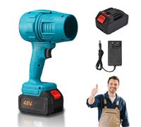 Yiicoong Blower, Yiicoong Super Powerful Cordless Blower, Long-Lasting Work, Portable Handheld Electric Air Leaf Blowers, for Car Drying and Clear Away Leaves, Snow, Dust (Blue,1 Batteries)