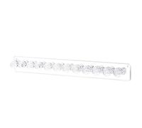 Yiida Cintres de Collier, Acrylique Présentoir de Bijoux Mural Suspendu, Crochets Adhésifs Porte Bijoux, avec 12 Crochets en Forme justifiable