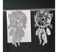 Yiifunglong Matrices de découpe en forme d'attrape-rêves pour scrapbooking, gaufrage, cartes en papier, pochoir - Argent