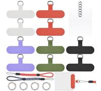 YiiHHooN 16 Pièces Patch pour Cordon de Téléphone Portable, 6 Couleur Patch Lanyard Téléphone Portable, Pads Lanyard Téléphone Portable Tether Tabs Patch Bande de Retenue pour Universal Phone